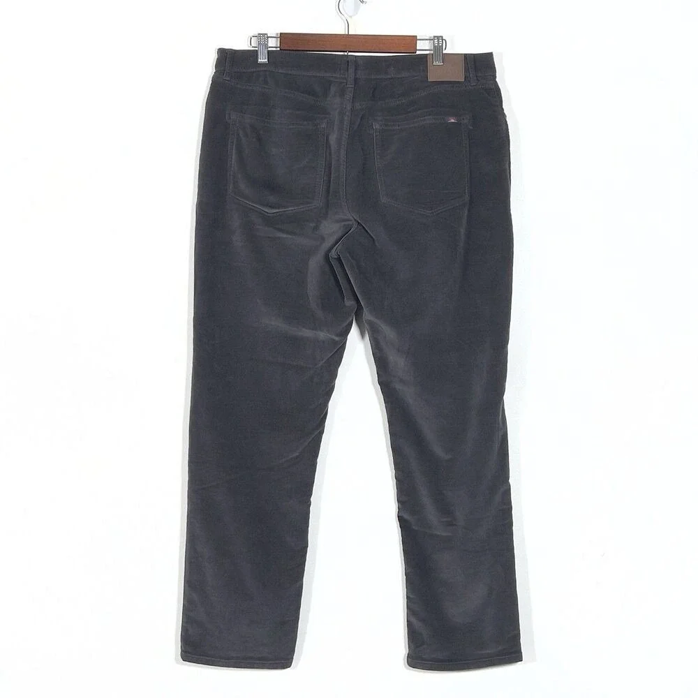 Faherty Stretch Terry Corduroy Pants Mens Sz 36x30(29) Gray 5 Pocket